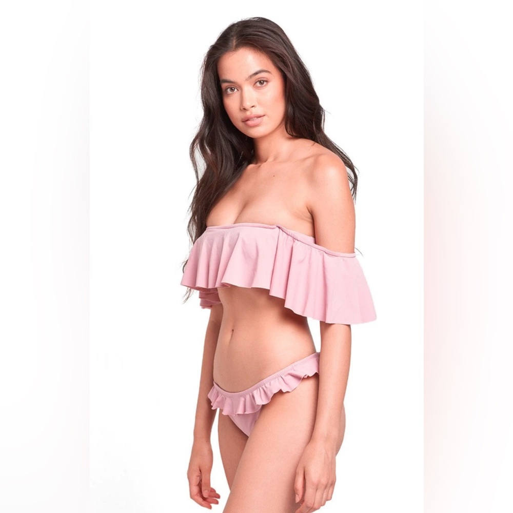 Young & Reckless Waves Flutters Bikini Set in Pink